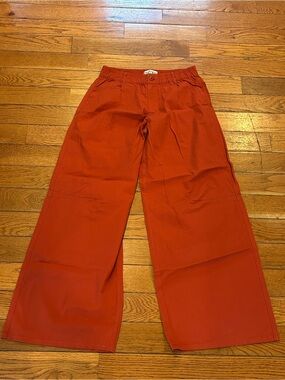 Madden Girl Baggy UFO Pants Music Festival EDM Hippie Burnt Orange y2k Size 5